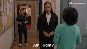 Pointing Am I Right GIF by Kim's Convenience