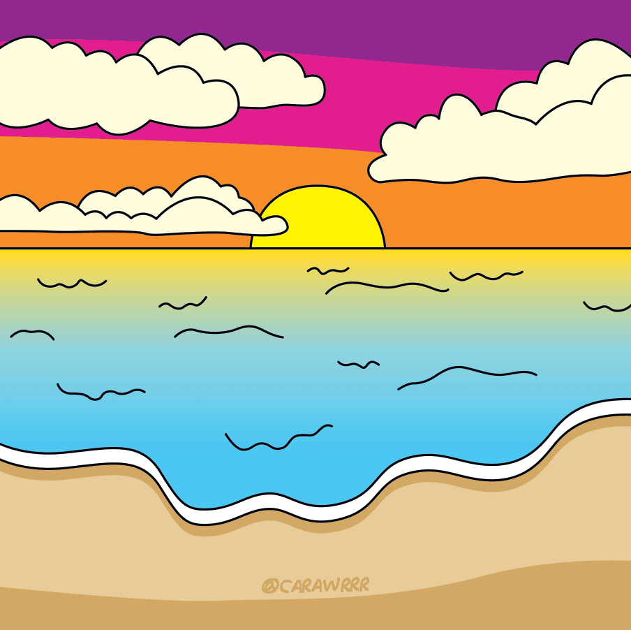 beach dreaming GIF by Carawrrr
