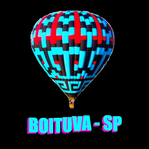 Hot Air Balloon Disco Ball GIF by turismo_boituva