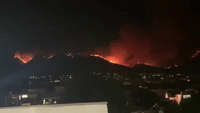 Residents Evacuate Due to Wildfire Burning in Malaga, Spain