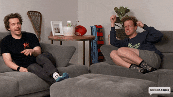 Excited Fist Pump GIF by Gogglebox Australia