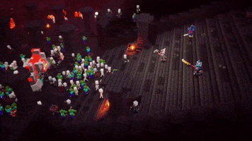 Smash Video Game GIF by Minecraft
