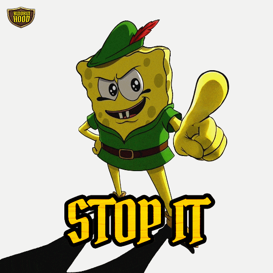Stop It No More GIF by Bwobin Hood