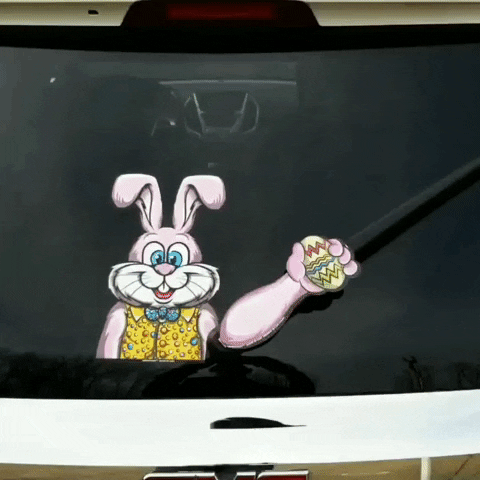 easter bunny GIF by WiperTags Wiper Covers