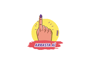 Arrasta Paracima Sticker