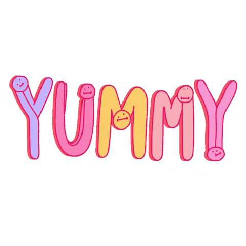 Yum Yum Words GIF by BuzzFeed Animation