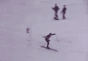 downhill skiing finish line GIF by Archives of Ontario | Archives publiques de l'Ontario