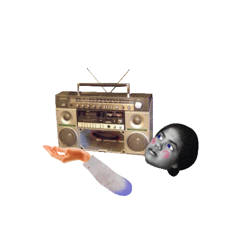 Girl Radio Sticker