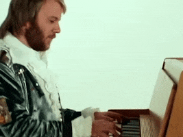 piano waterloo GIF by ABBA