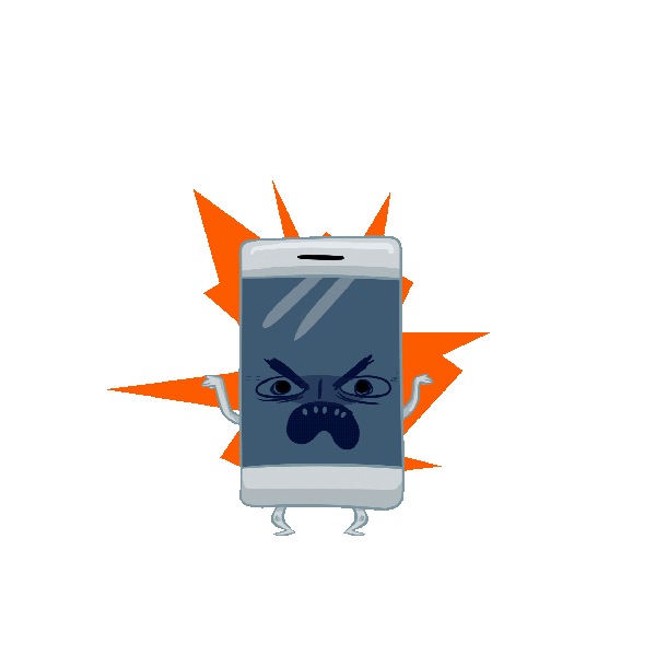 Phone Anger Sticker by Sonymx