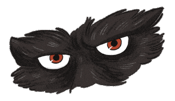 Scary Eyes Sticker by Sara Blædel