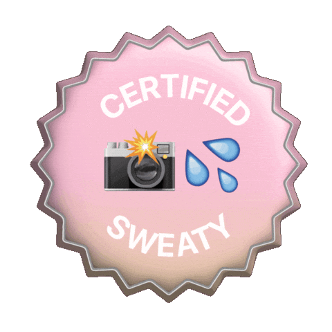 Sweaty Selfie Sticker by growwithjo