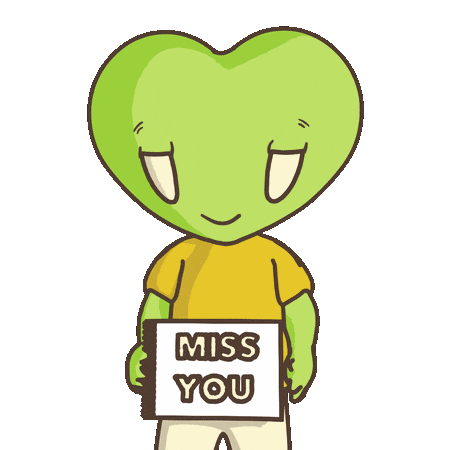 Miss You Heart Sticker by LT3 Creations