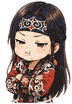 Angry Sticker Sticker by Ainu Ekashina