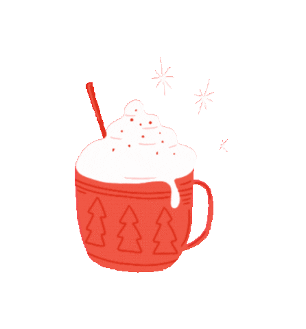 Christmas Coffee Sticker
