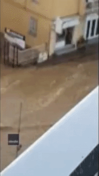 'Mon Dieu!': Torrential Corsican Floodwater Sweeps Away Cars