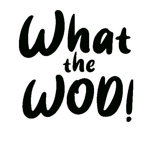 What The Wod Sticker by ElLince