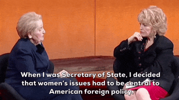 Secretary Of State Feminism GIF by GIPHY News