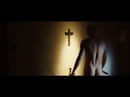 Bozzo silas da vinci code self flagellating GIF