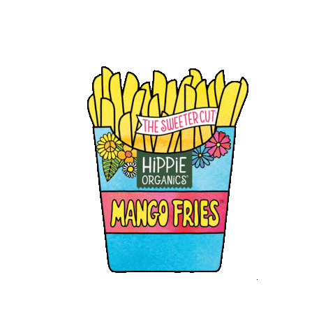 Mango Fresh Cut Sticker by Hippie Organics