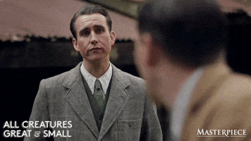 Matthew Lewis Oops GIF by MASTERPIECE | PBS