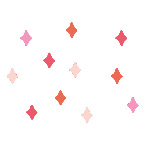 Pink Orange Sticker