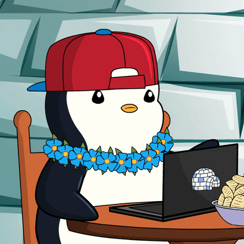 Confused Computer GIF by Pudgy Penguins