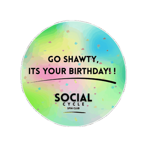 Birthday Milestone Sticker by Social Cycle Spin Club
