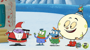 excited merry christmas GIF by PBS KIDS