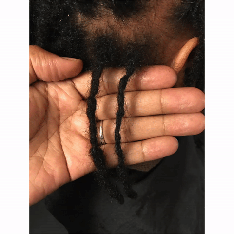 curlynugrowth dreads dreadlocks locs interlocking GIF