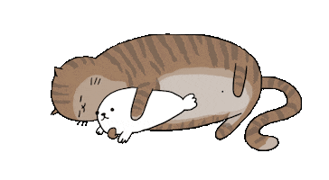 Tired Cat Sticker by nixelpixel