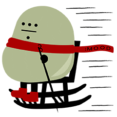 Winter Serious Face Sticker by 310MOOD