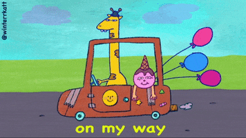 driving road trip GIF by Katharine Kow