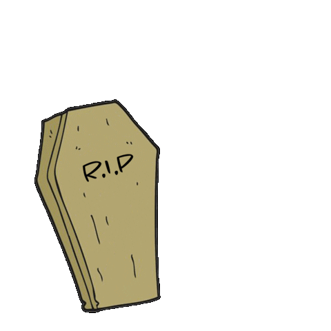 Rest In Peace Halloween Sticker by WMA