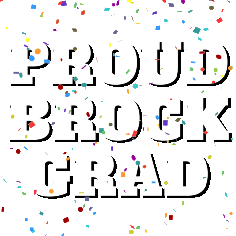 Happy Celebration Sticker by Brock University