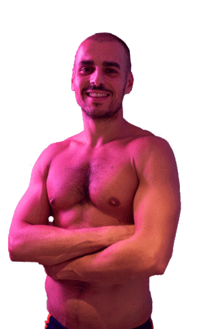 Men Fitness Trainer Sticker by waterbeat society
