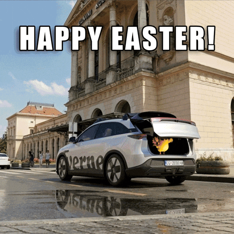 Happy Bunny GIF by Verne Robotaxi