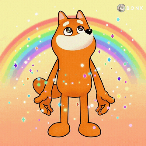 Greeting Light Particles GIF by BONK