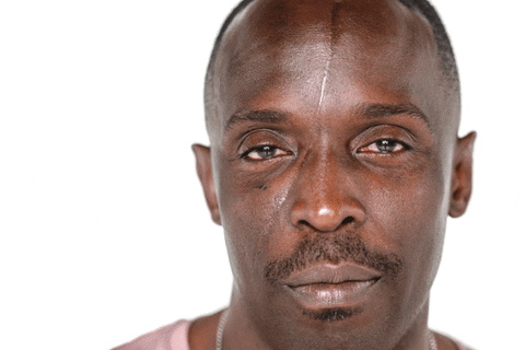 chalky white