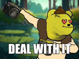 Shrek Deal With It GIF by SuperRareBears