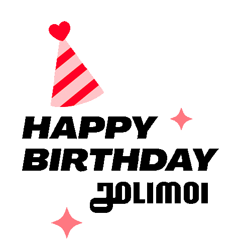 Birthday Anniversaire Sticker by Jolimoi