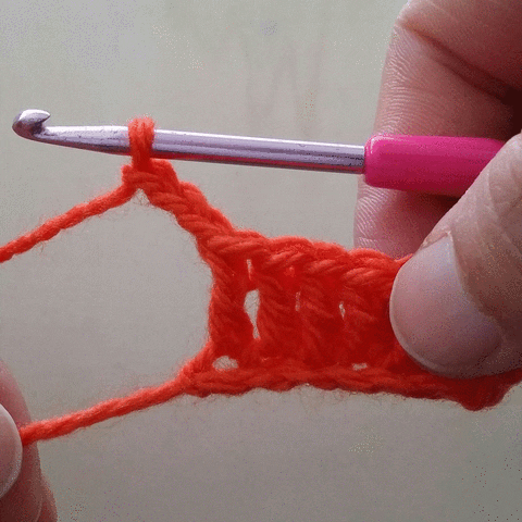 imo crochet stitch double crochet GIF