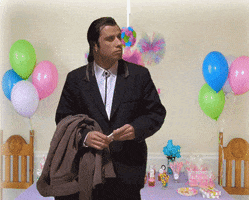 John Travolta Birthday Party GIF