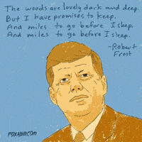Robert Frost Quote GIF by gifnews