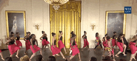 michelle obama dancing GIF