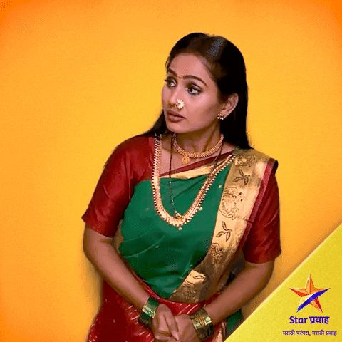Saree Marathi GIF by Star Pravah