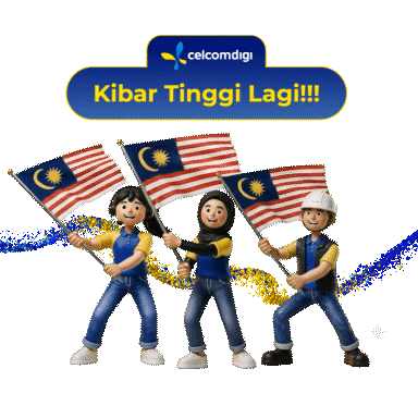 Malaysiaday Harimalaysia Sticker by CelcomDigi