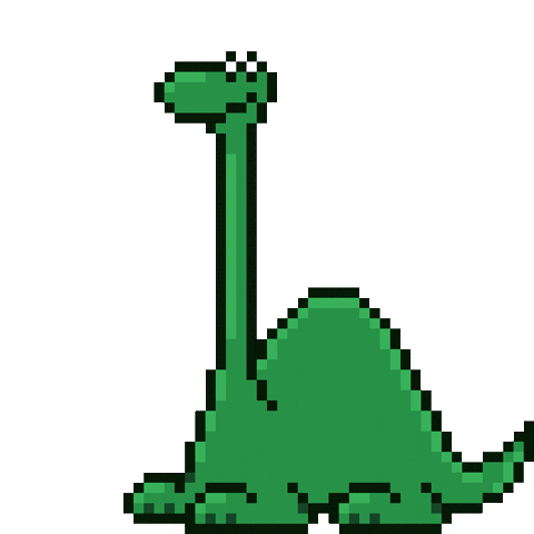 Dinosaur Singing Sticker by Brontosaurus Praha