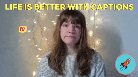 Psa Captions GIF by ITCs4All