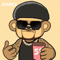 Party Animation GIF by Wise Monkey Meme